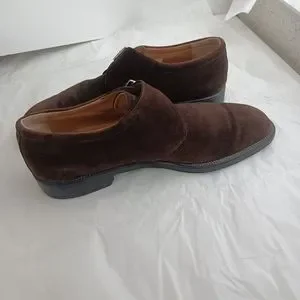 Salvatore Ferragamo  Brown Monk Strap Dress Loafers Men Sz 12D Single monk shoe - Men | Ferragamo main image 4